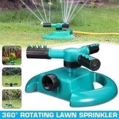 360° Rotary Garden Lawn Sprinkler – Automatic Wide Coverage Water Sprinkler for Lawn, Yard, Greenhouse & Farm Irrigation