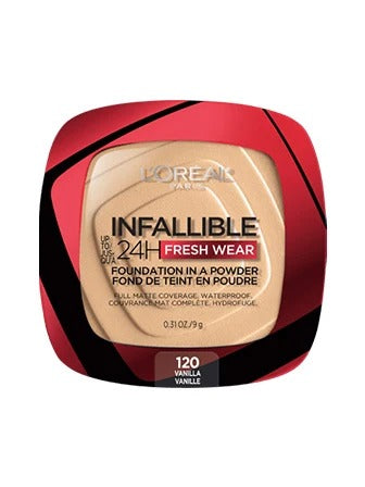 Loreal Infaillible 24H Powder Foundation Fresh Wear 9G # 120 Vanilla (93-1734)