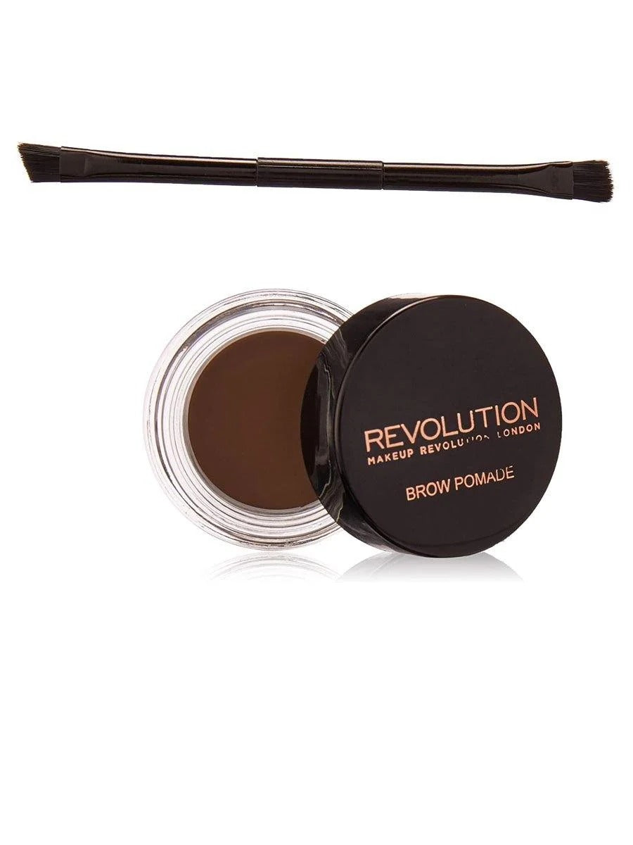 Makeup Revolution Brow Pomade Chocolate – Long Lasting Eyebrow Definer, Waterproof Brow Makeup for Sculpted Brows