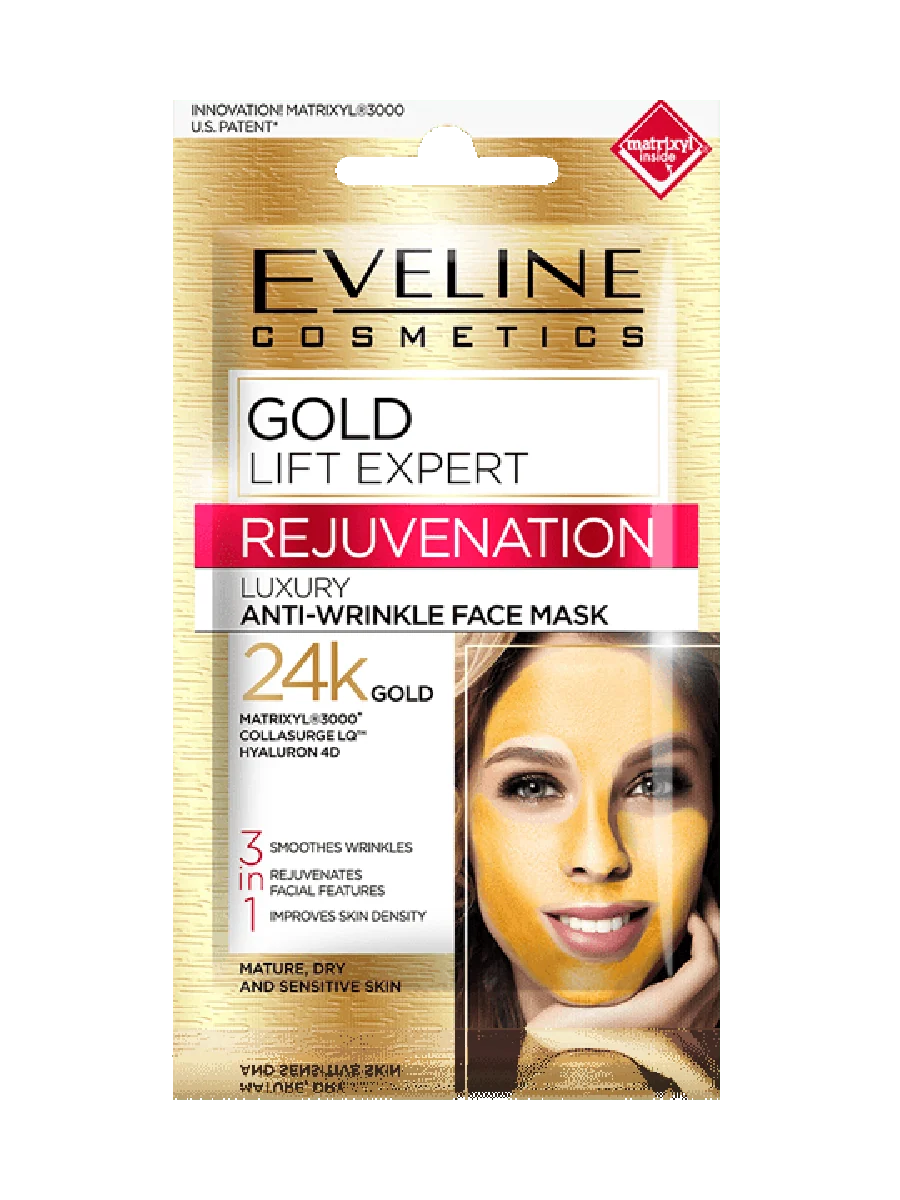 Eveline Cosmetics Gold Lift Expert 40+ Day & Night Cream 50ml – Anti-Wrinkle Firming Face Moisturizer for Mature Skin