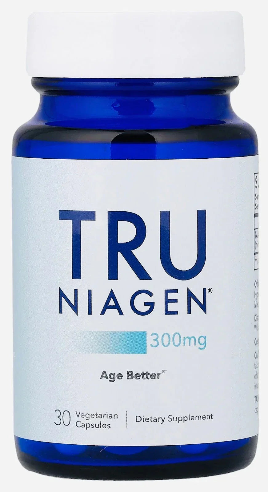 Nicotinamide Riboside 300 mg NAD+ Support Supplement 30 Vegetarian Capsules