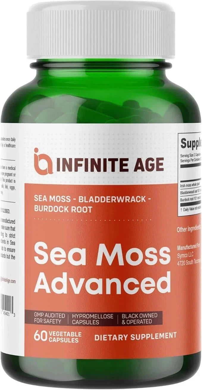 Sea Moss Capsules | Natural Superfood Vegan Wellness Supplement | 60 Capsules