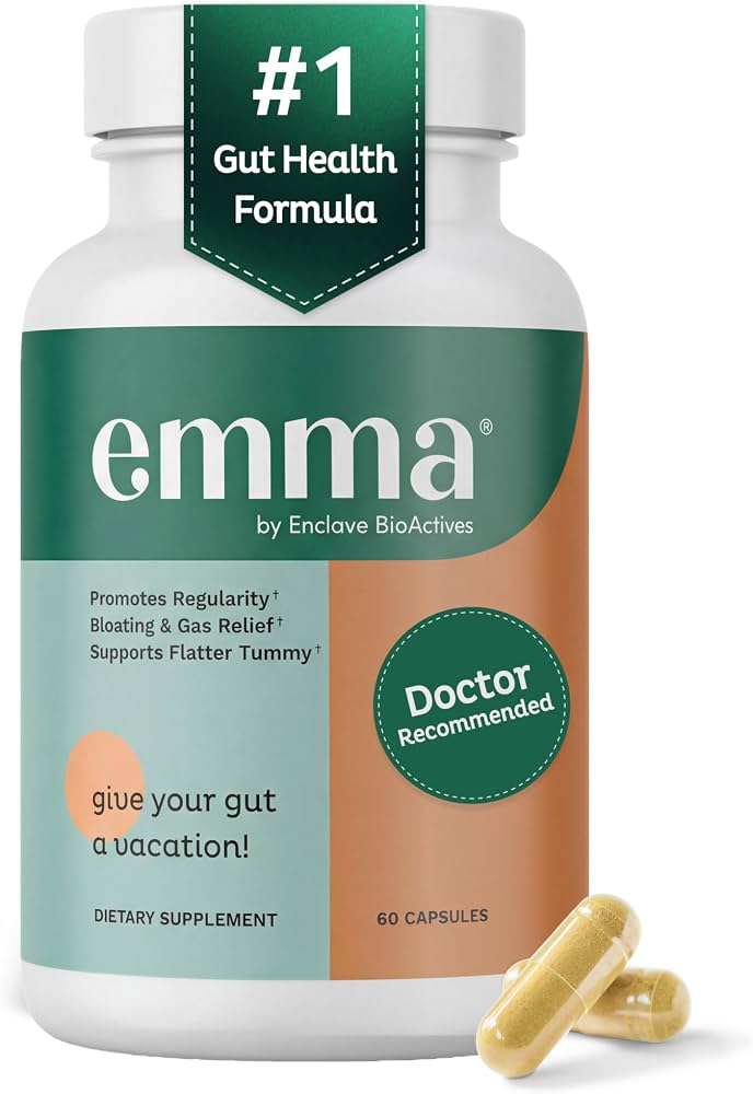 Emma Dr Endorsed Constipation Relief Supplement Gas and Bloating Support Digestive Health