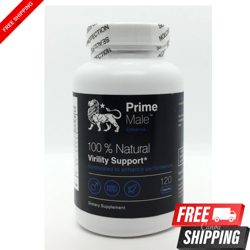 Male Vitality Support Supplement – 120 Capsules | Energy & Stamina Formula