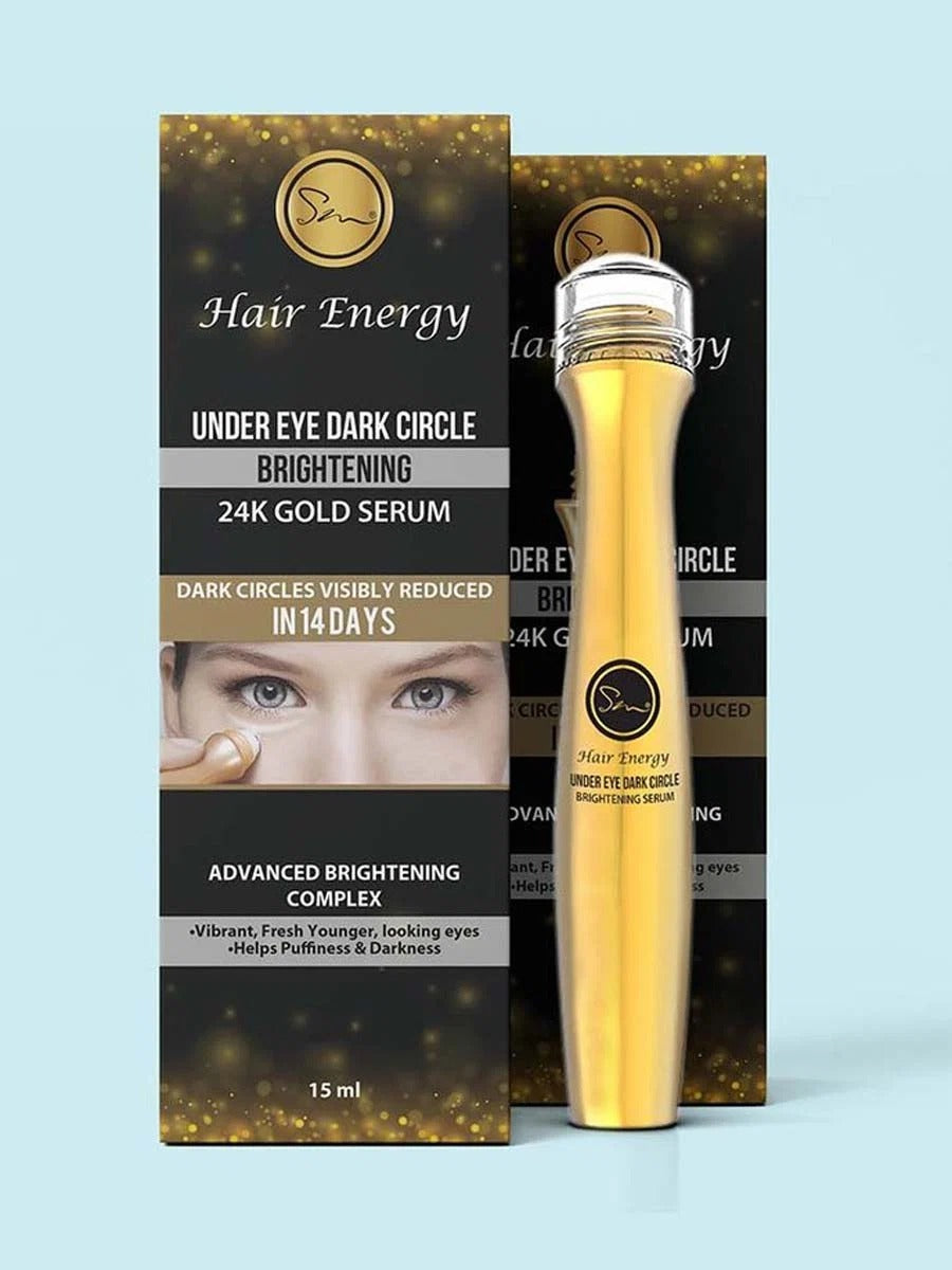 Hair Energy 24K Gold Eye Serum 15ml – Luxury Under Eye Serum for Hydrated, Smooth & Radiant-Looking Skin