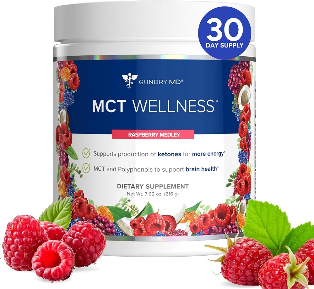 MCT Wellness Powder – Raspberry Medley | Energy, Ketone & Brain Support Supplement