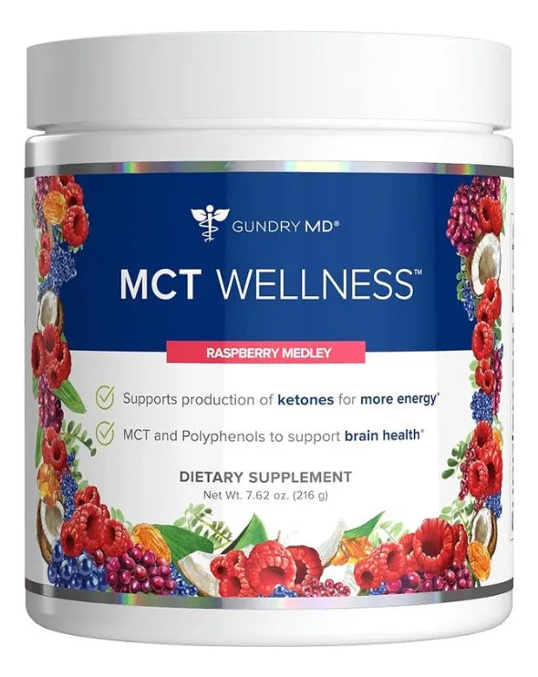 MCT Wellness Powder – Raspberry Medley | Energy, Ketone & Brain Support Supplement