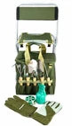 10-Piece Gardening Tool Set with Zippered Tote Bag & Folding Stool Seat – Garden Tools Kit