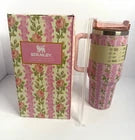 Stanley x LoveShackFancy 40oz Pink Floral Insulated Tumbler with Handle & Lid