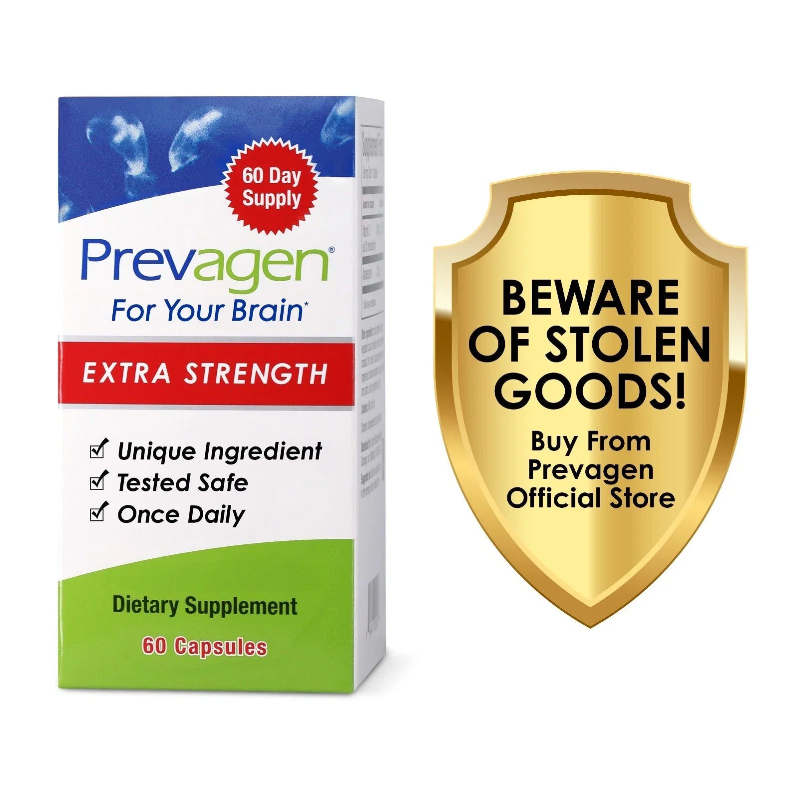 Extra Strength Memory Support Capsules – 20mg Formula, 60 Capsules (2 Pack)