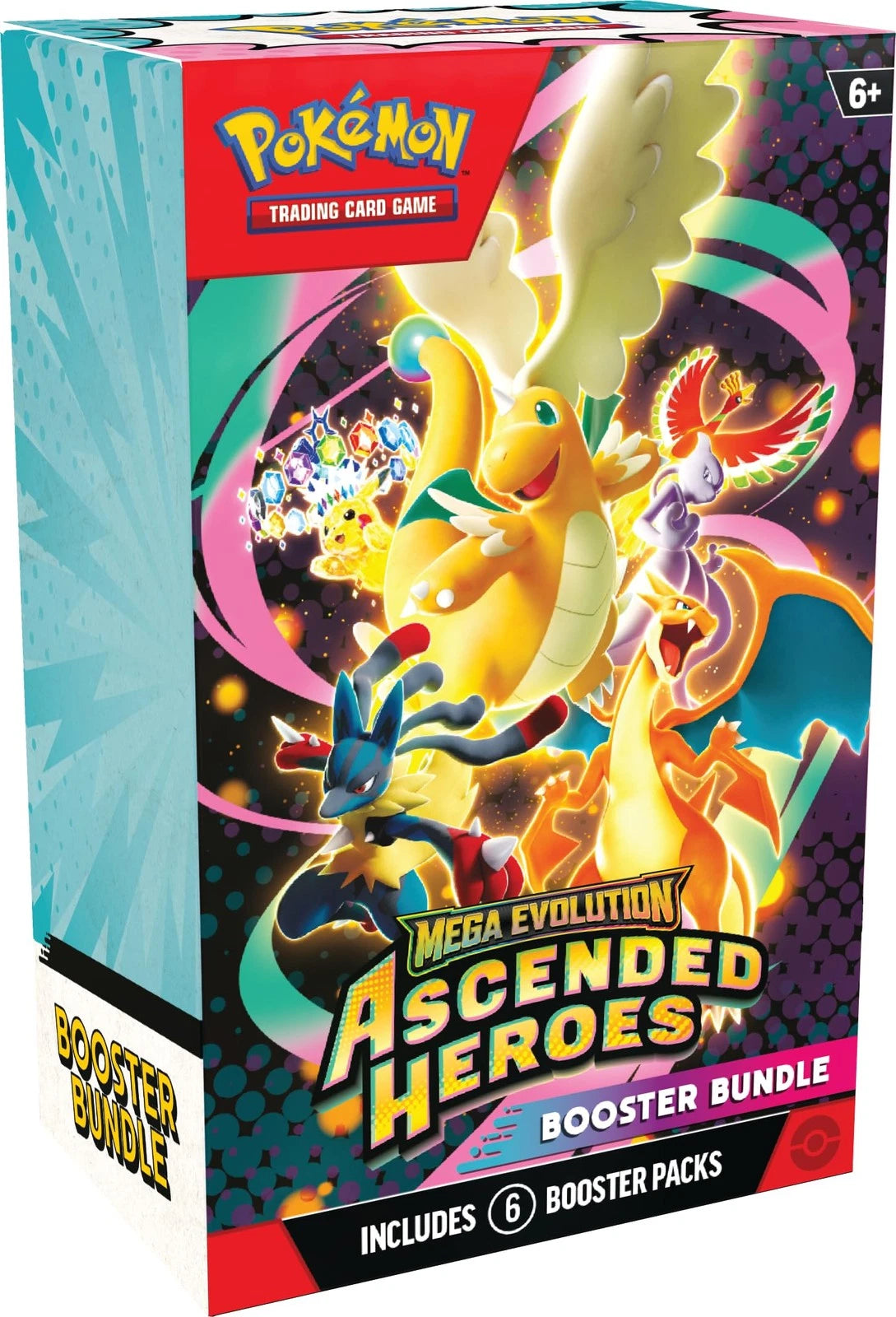 Pokemon Mega Evolution Ascended Heroes Booster Bundle – 6 Booster Packs, Trading Card Game Collectible Cards, Pokemon TCG Mega Evolution Cards