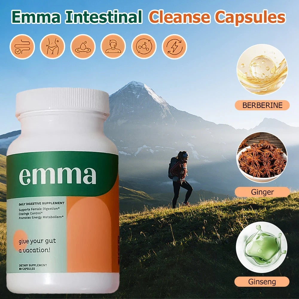 3Pack Emma Relief Supplement 60 Caps Konsciens Keto For Gut Bloating