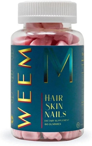 Hair, Skin & Nails Support Gummies – Vegan Biotin Vitamin Formula for Beauty & Wellness